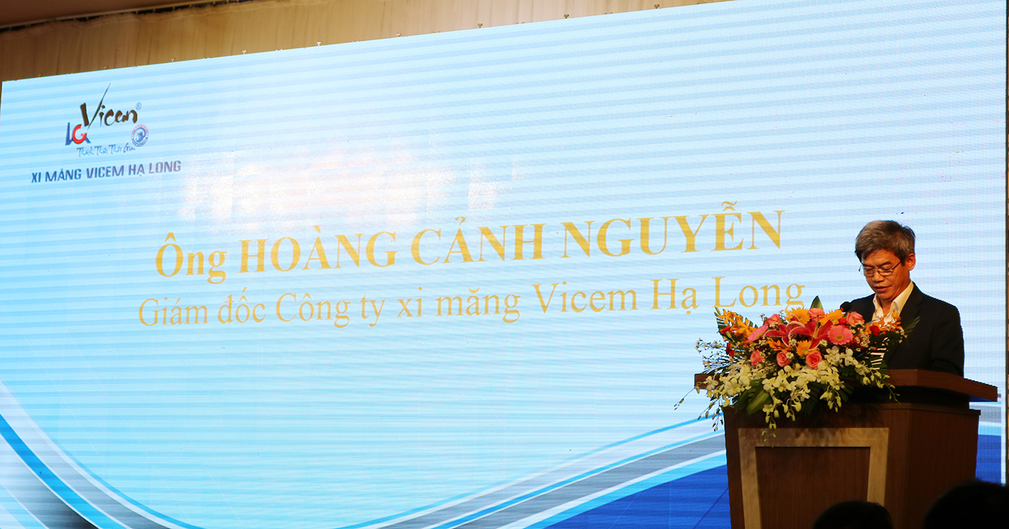 Ông Hoàng Cảnh Nguyễn, Giám đốc công ty phát biểu khai mạc chương trình